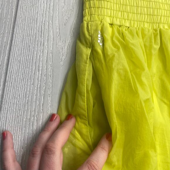Free People Movement Lime Green Sashay My Way Harem Pants Size Large - Picture 8 of 11